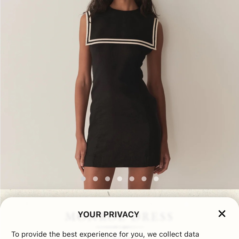 Doen black Monroe Dress Size 6